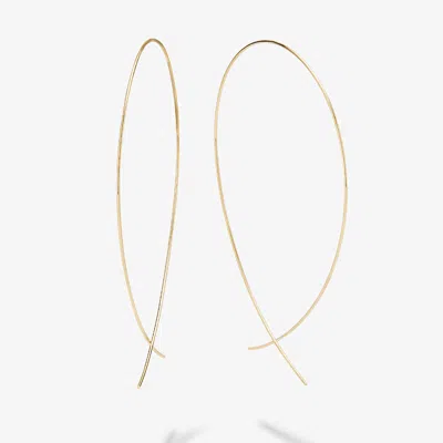 Lana Jewelry Large Upside Down Hoops In Gold