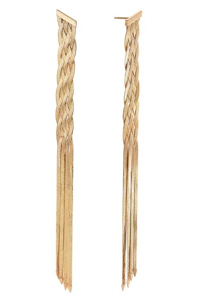 Lana Jewelry Liquid Gold Fringe Drop Earrings