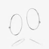 Lana Small Flat Magic Hoops With Diamonds In Silver
