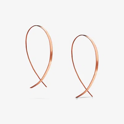 Lana Jewelry Small Flat Upside Down Hoops In Gold