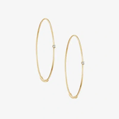 Lana Jewelry Small Magic Hoops With Diamonds In Gold