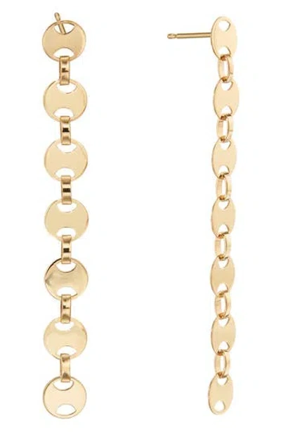 Lana Jewelry Small Rodeo Chain Linear Earrings In Gold
