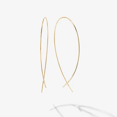 Lana Jewelry Small Upside Down Hoops In Gold