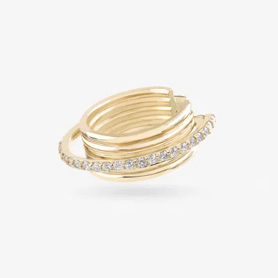 Lana Kinetic Diamond Ear Cuff 14k In Transparent
