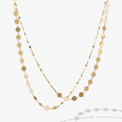 Lana Jewelry Kite And Blake Chain Remix Double Strand Necklace In 14k Yellow Gold