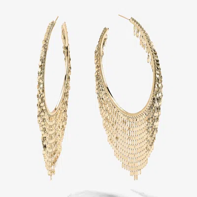 Lana Large Blake Fringe Hoops 14k In Gold