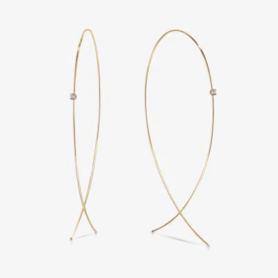 Lana Large Upside Down Hoops With Diamonds 14k In Gold