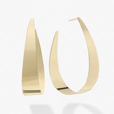 Lana Large Wrapped Curved Hoops 14k In Gold