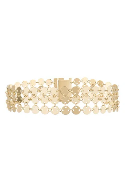 Lana Laser Chainmail Bracelet In Yellow Gold