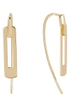 Lana Laser Interlocking Drop Earrings In Gold