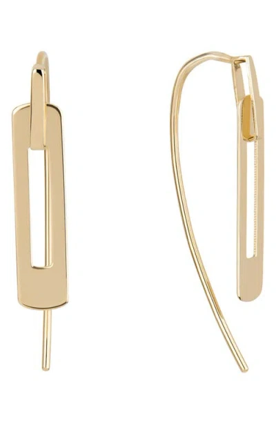 Lana Laser Interlocking Drop Earrings In Gold