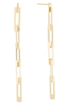 Lana Laser Interlocking Drop Earrings In Gold