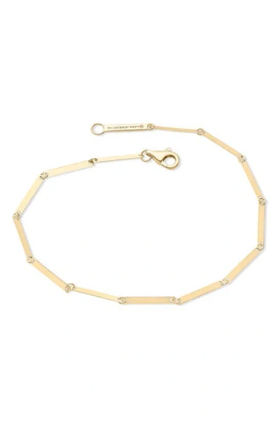 Lana 14k Yellow Gold Laser Rectangle Chain Bracelet