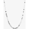 Lana Laser Square Chain Necklace In Metallic