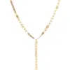 Lana Laser Square Y-necklace In Yellow Gold