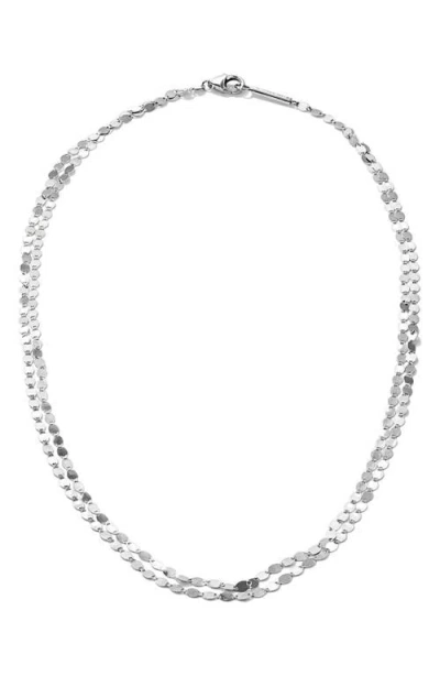 Lana Layered Choker Necklace In White Gold