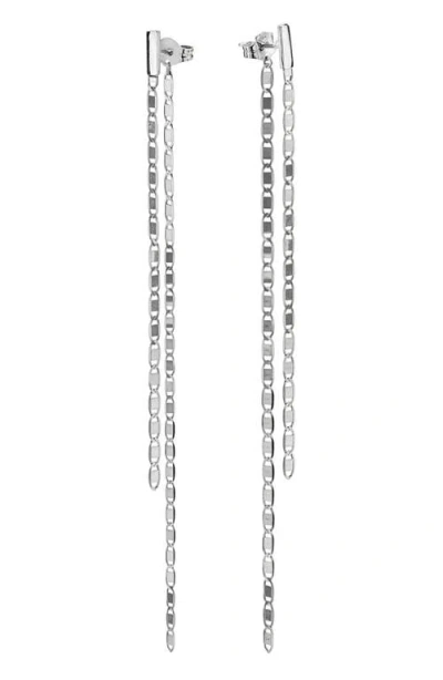 Lana Malibu 14k White Gold Front/back Duster Earrings In Metallic