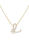 Lana Malibu Diamond Initial Pendant Necklace In Gold
