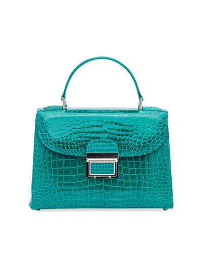 Lana Marks Women's Geometric 24 Top Handle Bag In Emerald Green