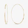 Lana Medium Flat Magic Hoops 14k In Gold