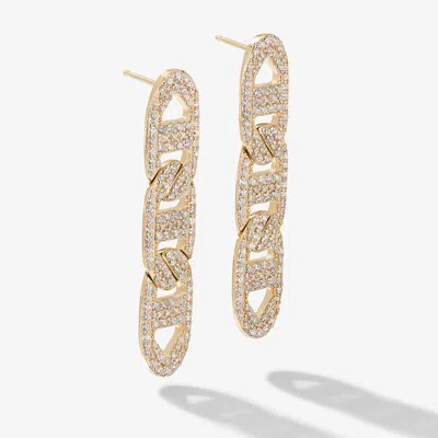 Lana Mega Malibu Diamond Linear Earrings In In Gold