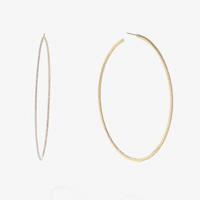 Lana Mega Thin Inside Out Diamond Hoops 14k In Gold