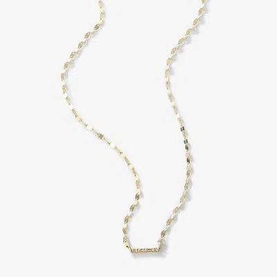 Lana Mini Bar Diamond Pendant Necklace 14k In Red