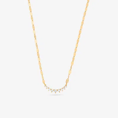 Lana Mini Curved Diamond Necklace 14k In Gold