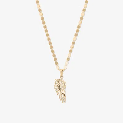Lana Mini Diamond Wing Amulet Necklace 18 14k In Gold