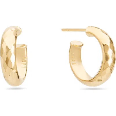 Lana Mini Disco 14k Gold Hoop Earrings