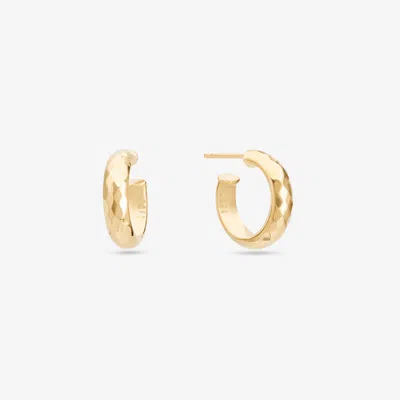 Lana Mini Disco Hollow Hoops 14k In Gold