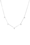 Lana Mini Heart Charm Necklace In Metallic