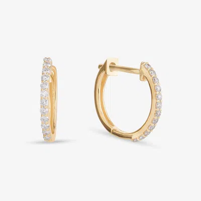 Lana Mini Pave Diamond Huggies 14k In Yellow