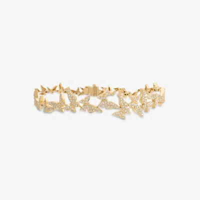 Lana Multi Butterfly Pave Diamond Bracelet 14k In Gold