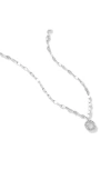 Lana Open Circle Diamond Pendant Necklace In White Gold