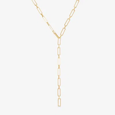 Lana Paperclip Carabiner Lariat Necklace 14k In Gold