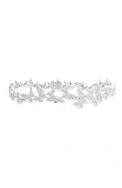 Lana Pavé Diamond Butterfly Bracelet In Metallic