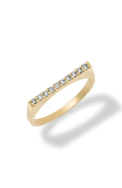 Lana Pavé Diamond Geometric Ring In Yellow Gold