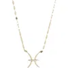 Lana Pisces Zodiac Diamond Pendant Necklace In Gold