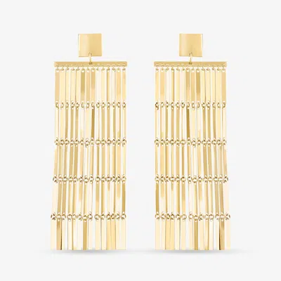 Lana Rectangle Link Chandelier Earrings 14k In Gold