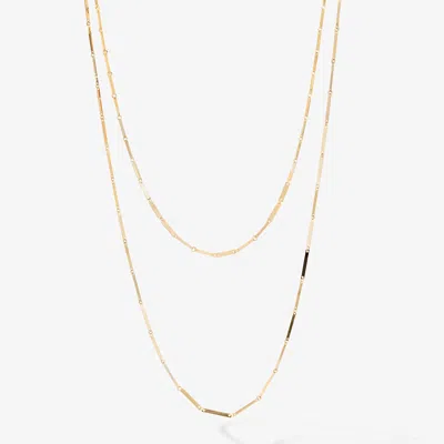 Lana Remix Duo Rectangle Link Necklace In In Gold