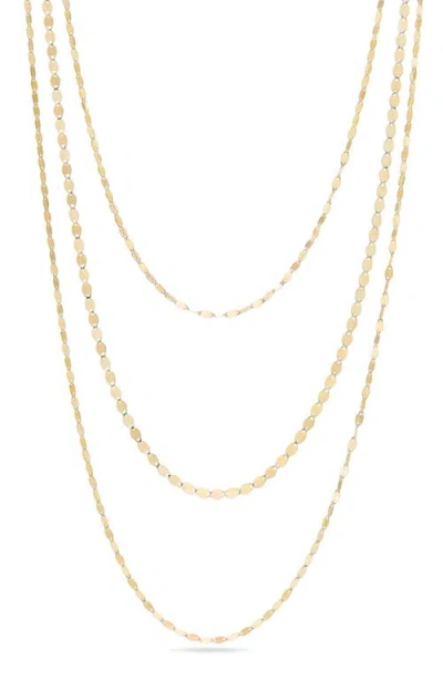 Lana Sienna Triple Strand Necklace In Gold