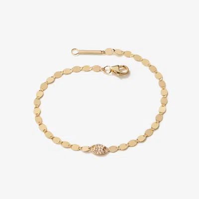 Lana Single Nude Link Diamond Bracelet 14k In White