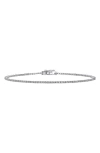 Lana Skinny Diamond Tennis Bracelet In Silver