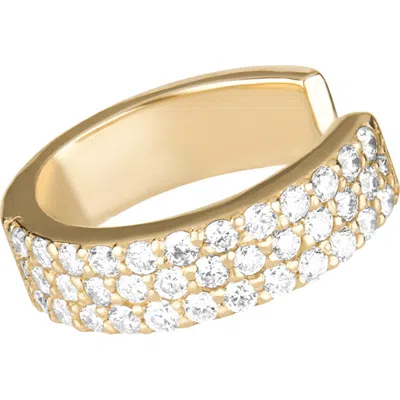 Lana Skinny Pavé Diamond Ear Cuff In Gold