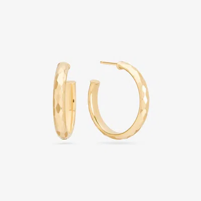 Lana Small Disco Hollow Hoops 14k In Gold