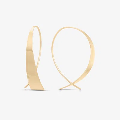Lana Small Glam Upside Down Hoops 14k In Gold