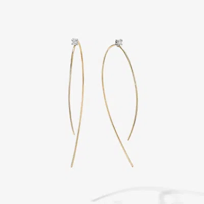 Lana Small Solo Diamond Hooked On Hoops 14k In Gold
