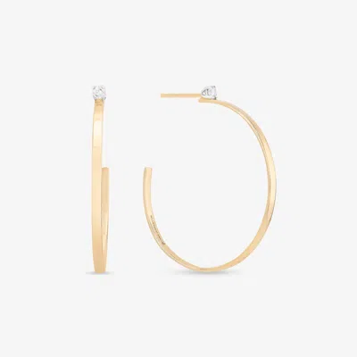Lana Small Solo Diamond Sunrise Hoops 14k In Gold
