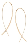 Lana Small Upside Down Hoop Earrings